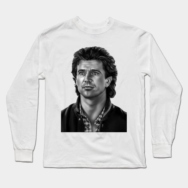 Mel Gibson Long Sleeve T-Shirt by Betafoin